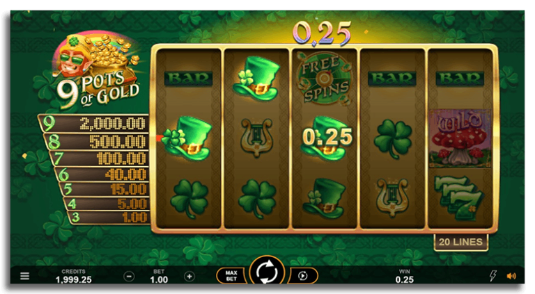 9 pots of gold casino